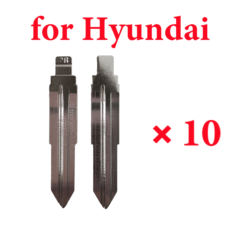 #28  HYN10 Key Blade for Hyundai Kia SSang Yong Actyon - 10 pcs