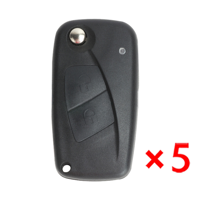 Flip Remote Key Shell 2 Button for Fiat - pack of 5 