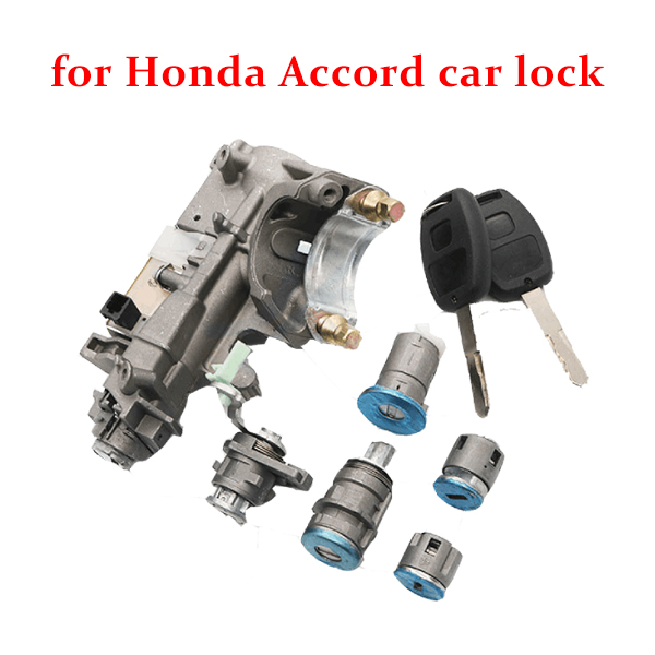 2003-2007 Honda Accord Ignition Auto Lock Cylinder And Left Door Cylinder Complete Set Coded