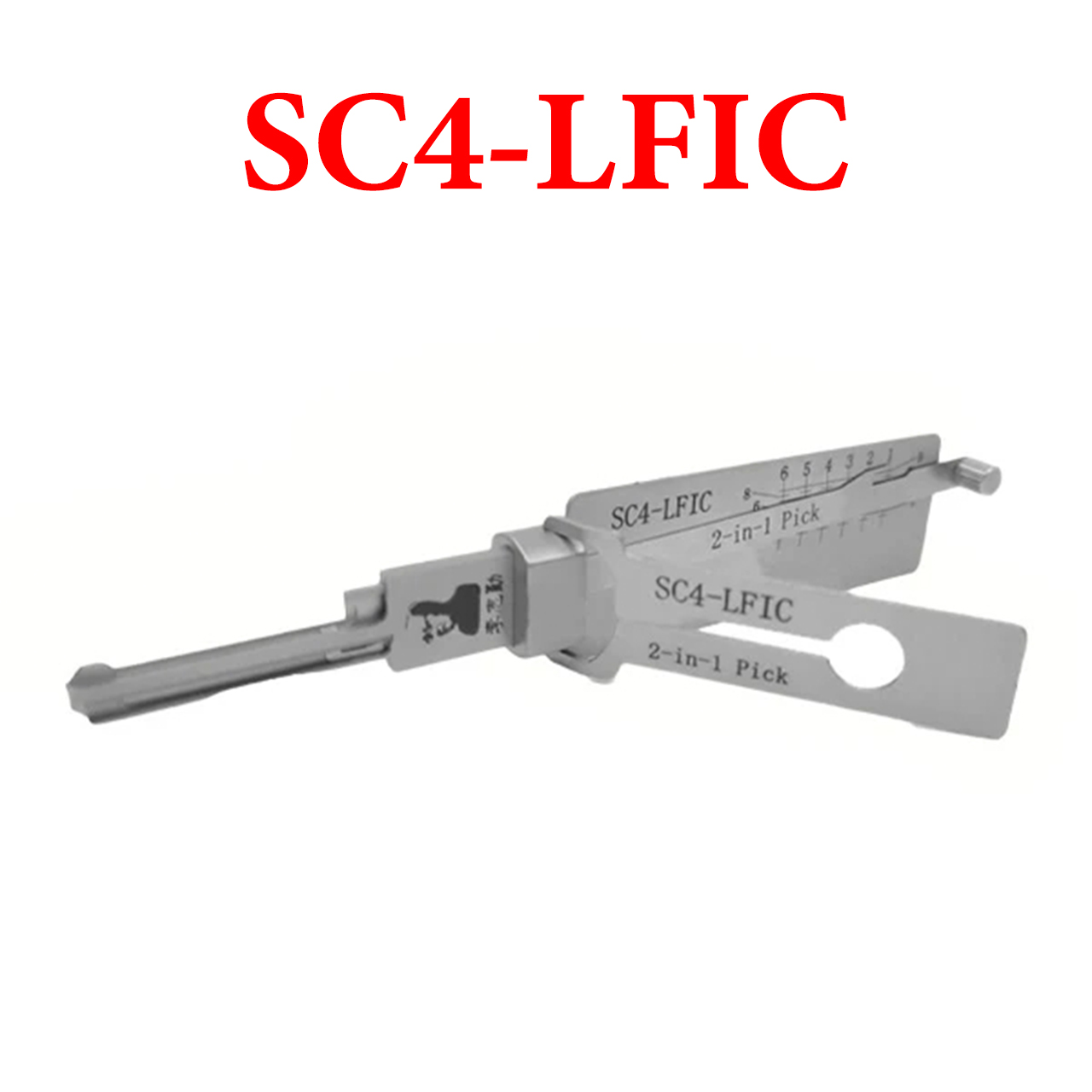 ORIGINAL LISHI - SC4 / 6-Pin / Schlage Keyway Tool / 2-in-1 Pick & Decoder / Large Format Interchangeable Core / AG