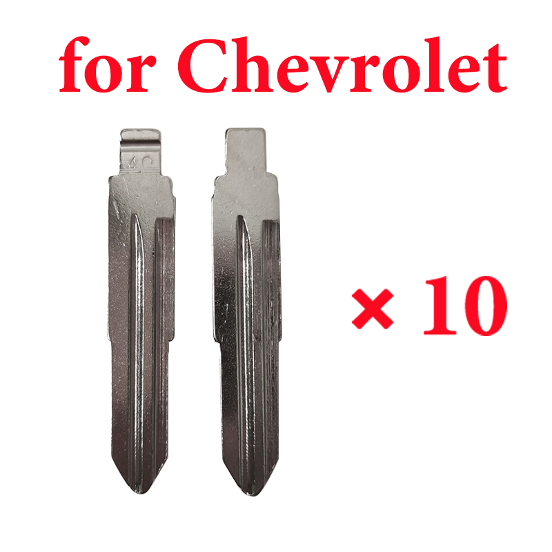  #40 DWO5 Y-17# Left Side Key Blade for Chevrolet  -  Pack of 10
