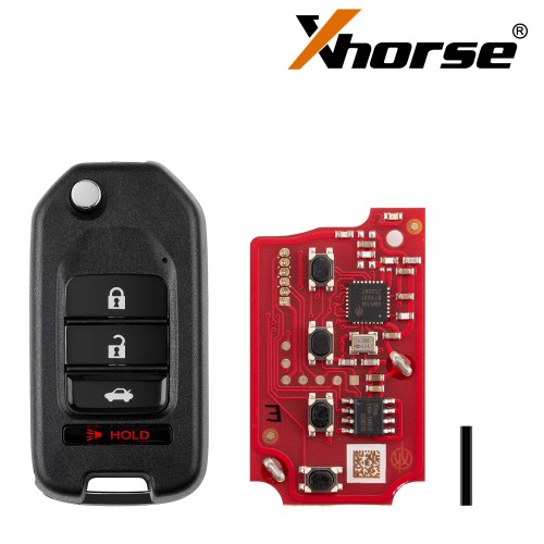 XHORSE XKHO21EN Second Generation Wire Remote Key Fob 3+1 Button for Honda Type - Pack of 5