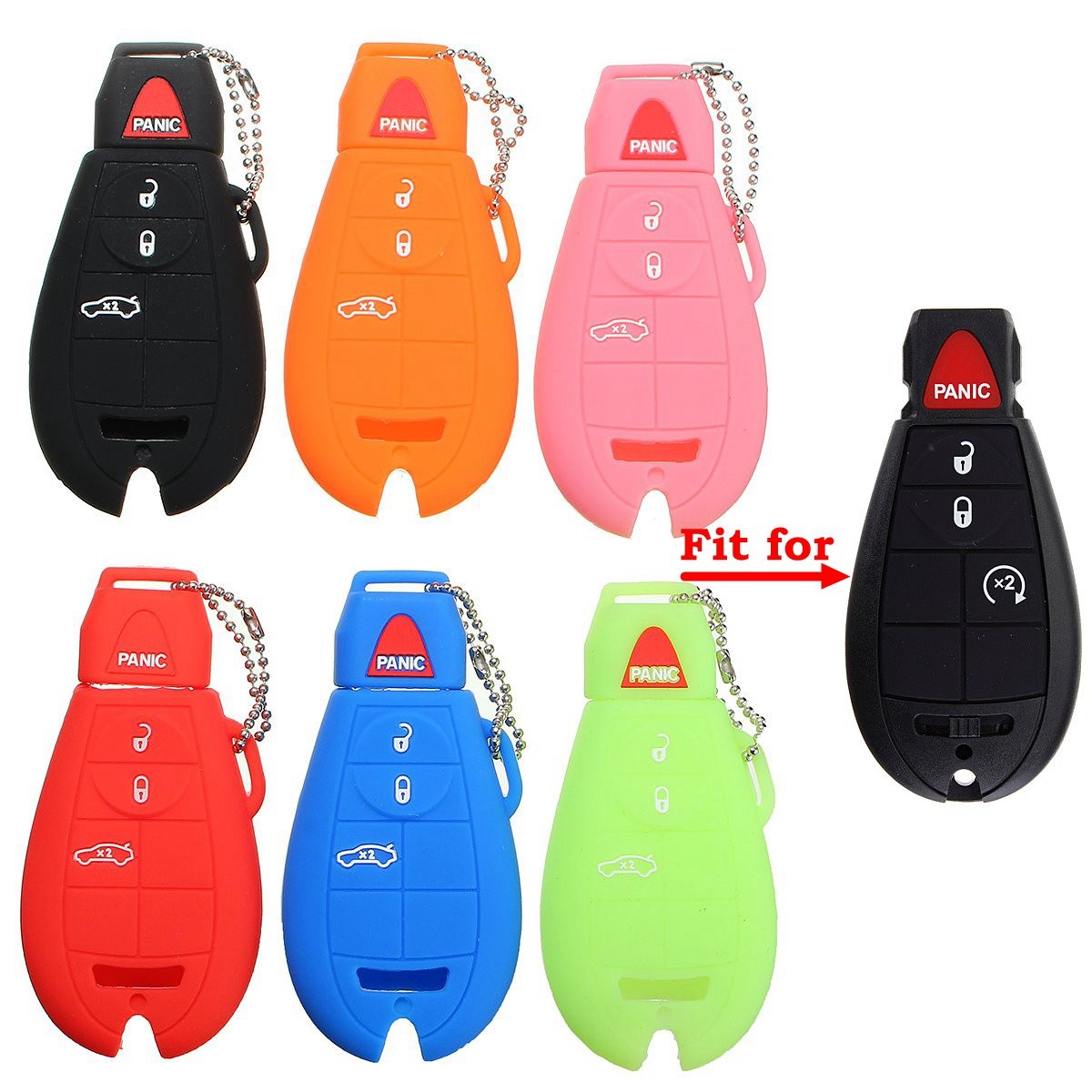Silicone Key Cover for Chevrolet - Pack of 5