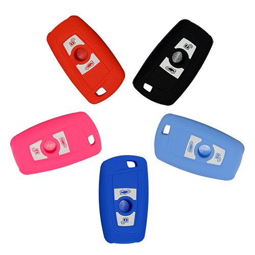 Silicone Cover for 3 Buttons BMW Car Keys - 5 Pieces