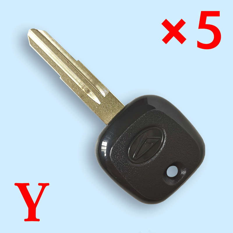 Transponder Key Shell for Daihatsu Charade Copen Cuore Feroza Sirion YRV DH4R Blade - pack of 5 