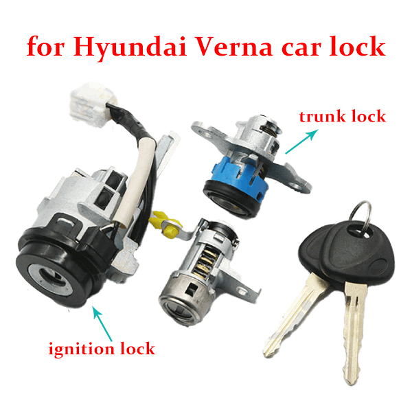 Hyundai Verna Ignition Door And Trunk Lock Cylinder Coded
