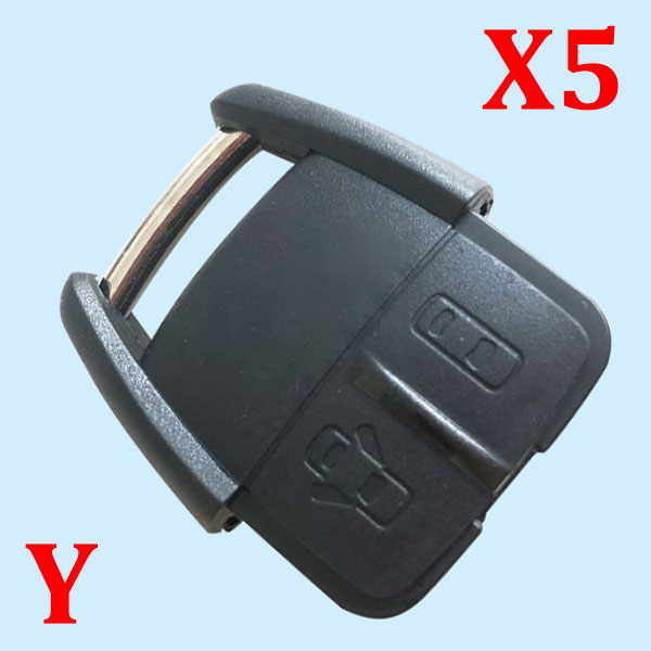 2 Buttons Key Shell for Opel 5 pcs