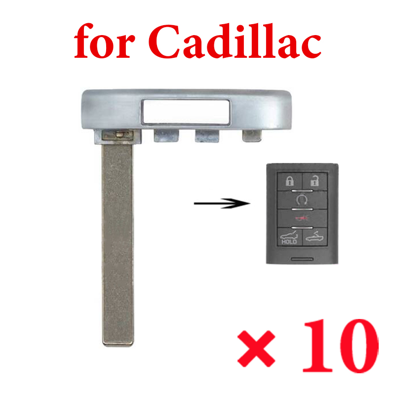 Cadillac Smart Key Emergency Blade Laser Type  -  Pack of 10