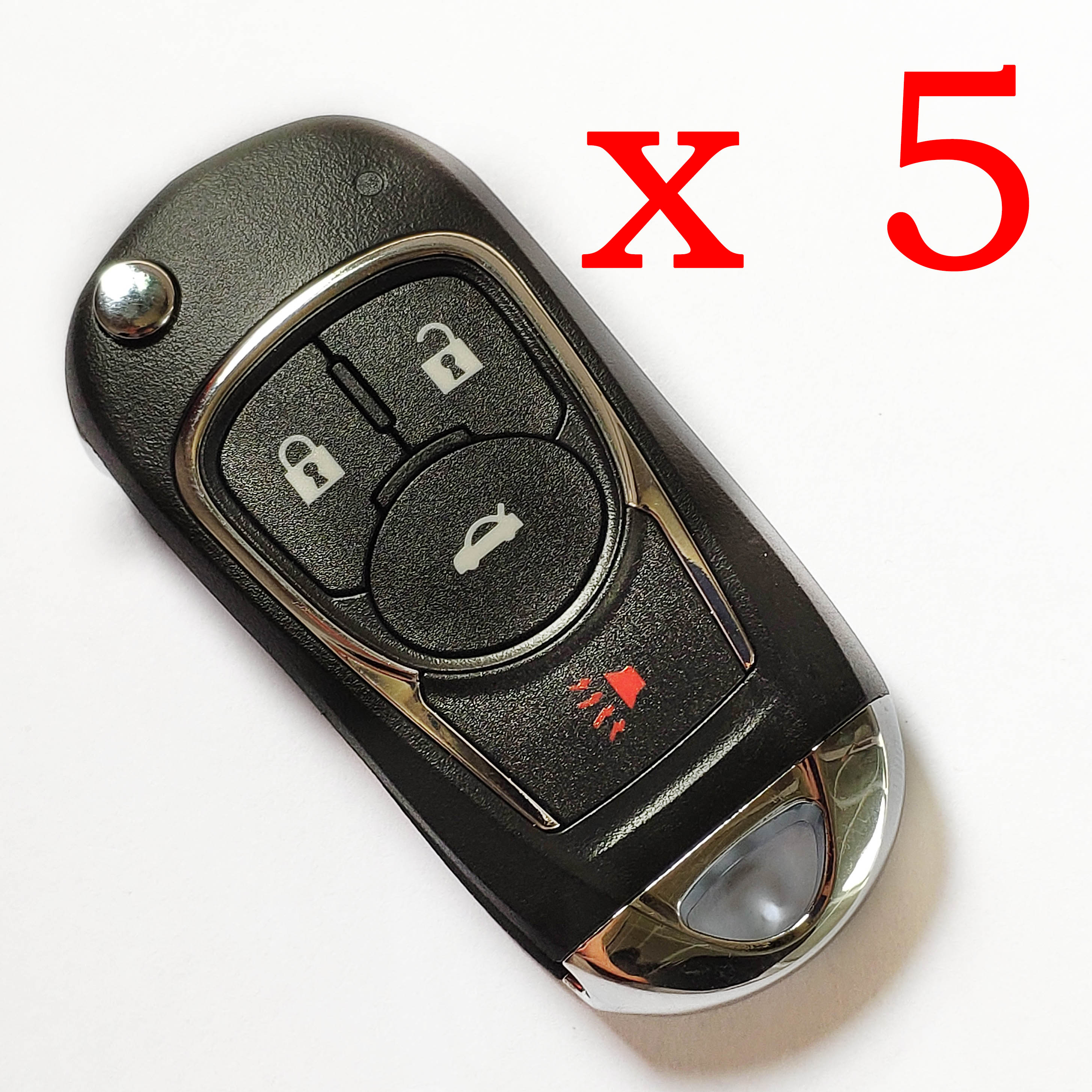 5 pieces Xhorse VVDI GM Type Universal Remote Key - XKBU02EN - with Blades & Logos