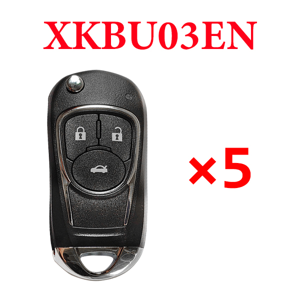 5 pieces Xhorse VVDI GM Universal Remote Control - XKBU03EN