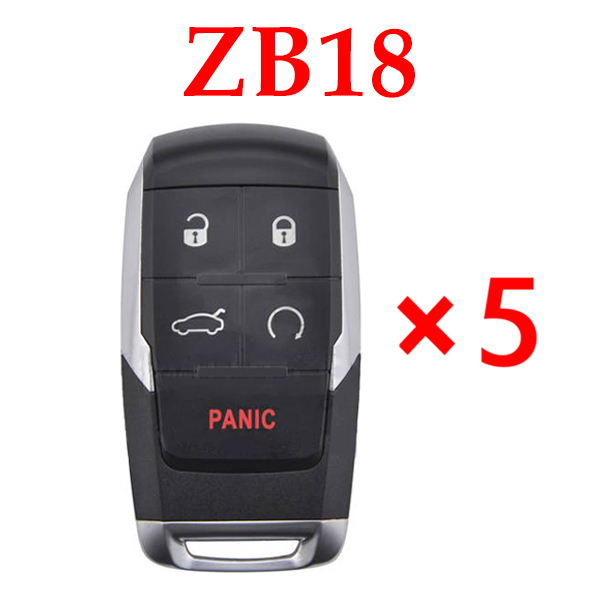 Keydiy KD Universal Smart Remote Key 4+1 Button Dodge Ram Type ZB18 - 5 pcs
