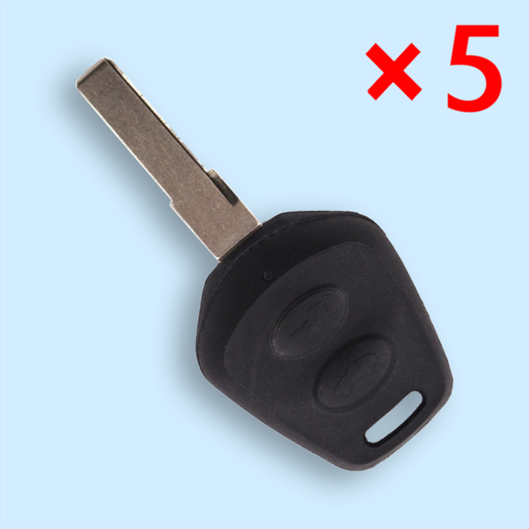 5PCS Remote Key Case Fob 2 Button for Porsche Boxster 911 968 Uncut