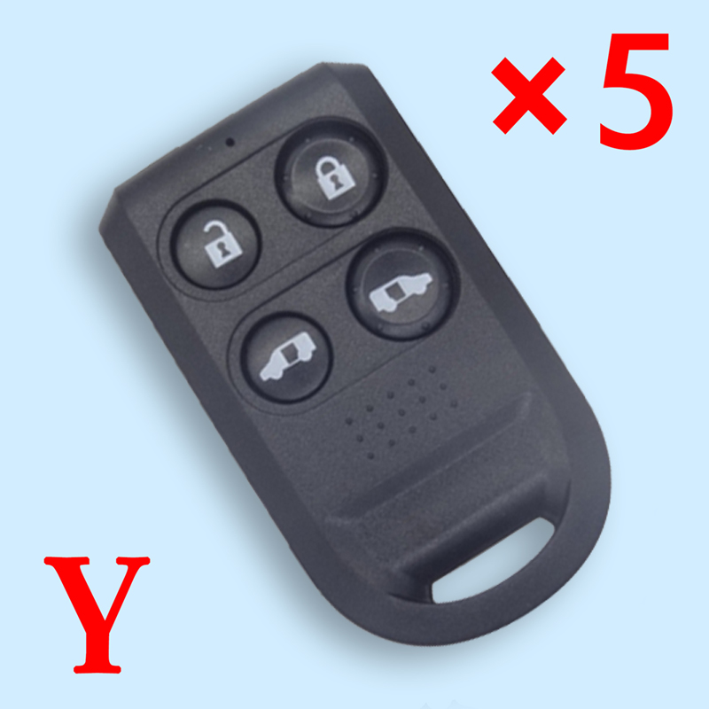 4 Button Key Shell for Honda 5 pcs