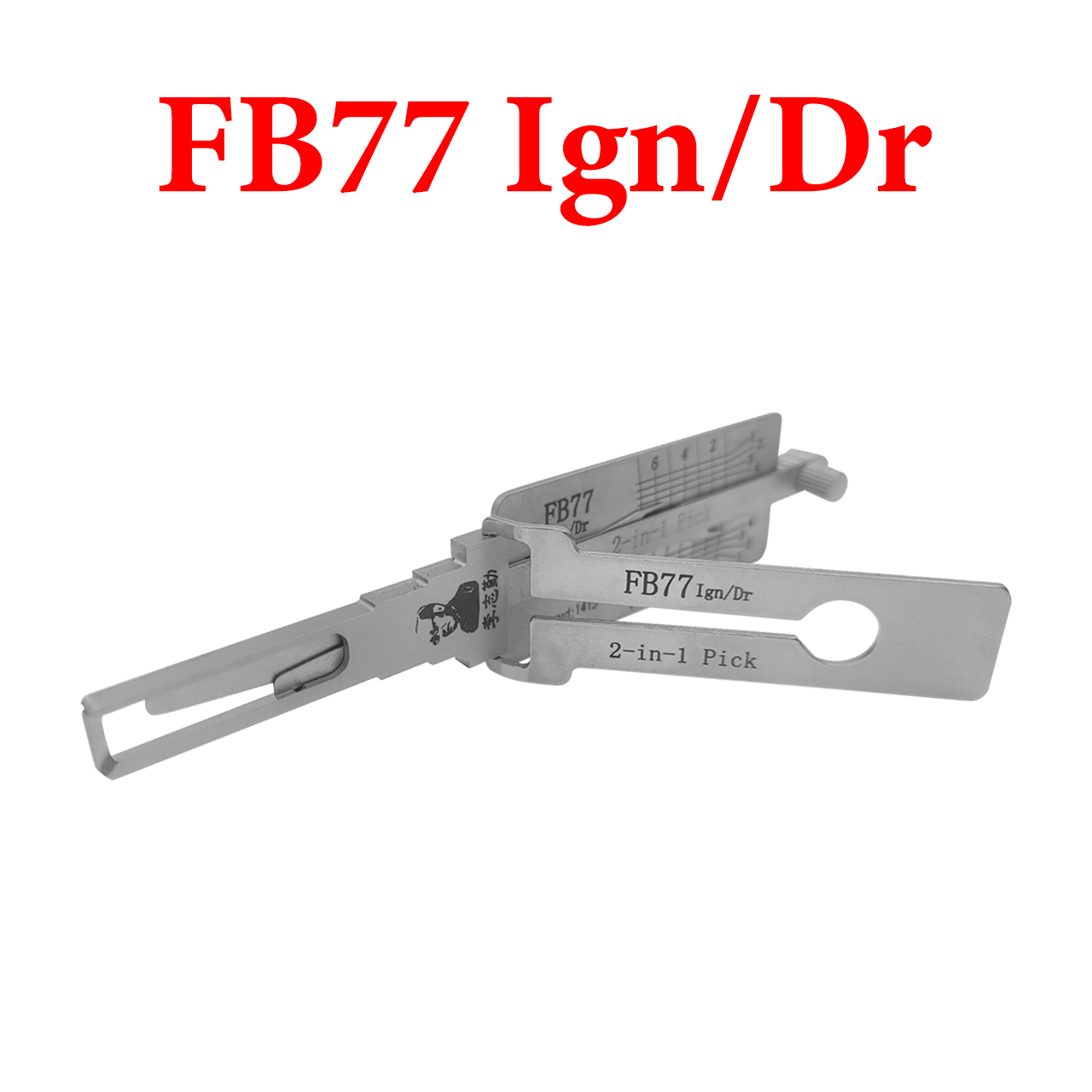 Original Lishi FB77 Ign/Dr 2-in-1 Pick and Decoder