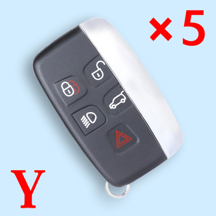 Smart Remote Key Shell 5 Button for Jaguar XJ XJL XF With Logo On Back - pack of 5 