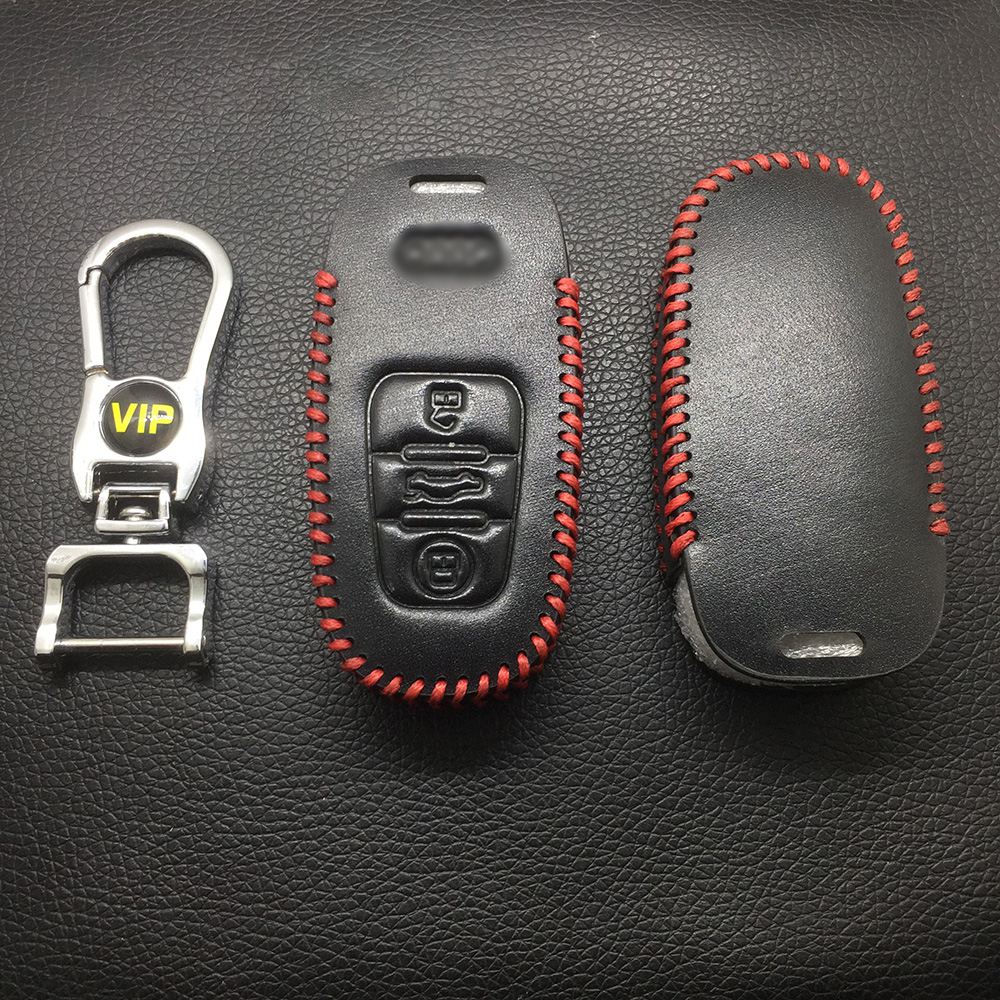 Leather Case for Audi Full Smart Card Car Key - 5 Sets