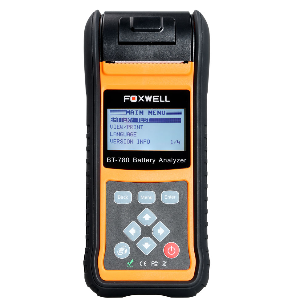 Foxwell BT780 BT-780 Battery Analyzer with Built-in Thermal Printer