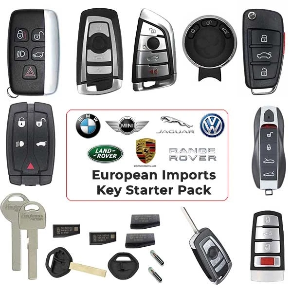 European Import Vehicle Keys Complete Starter Pack (ALL YEARS)-for VVDI2 / IM608 / ACDP