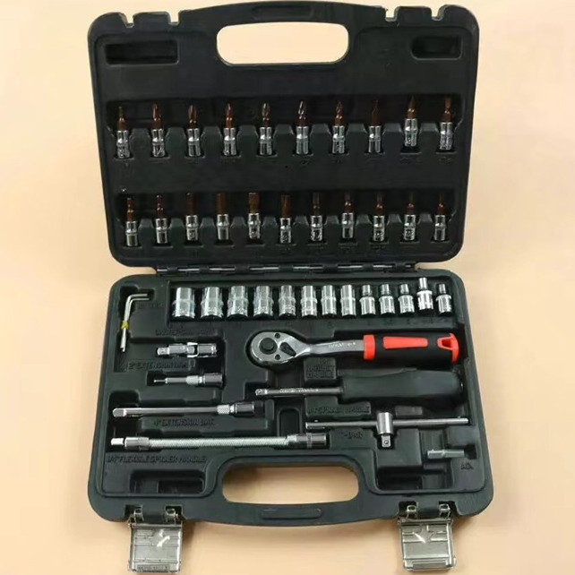 46 in 1 screwdriver Bit Magnetic Driver Kit  Sleeve 4~14mm