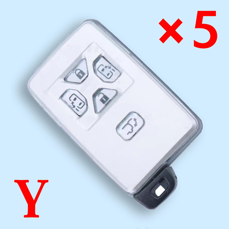 Smart Key Shell for Toyota Previa - Pack of 5