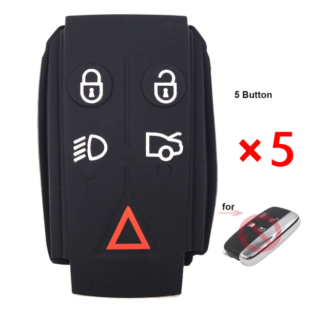 Remote Key Button 5 Button for Jaguar X S-Type XF XK XKR - pack of 5 