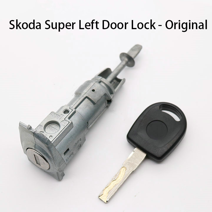 Skoda speed left door lock Skoda Octavia new left door lock original driver's door lock replacement lock cylinder