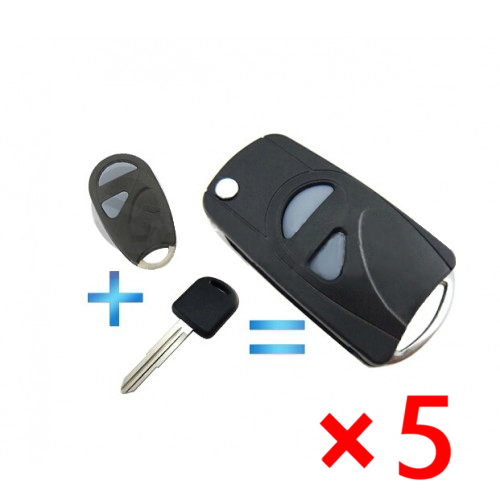 Modified Folding Remote Key Shell 2 Button for Suzuki - pack of 5 