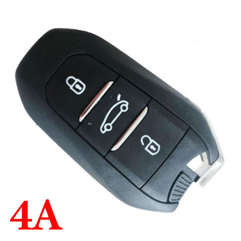 3 Buttons 434 MHz  Proximity Key for Peugeot - 4A Chip with Keyless Go 