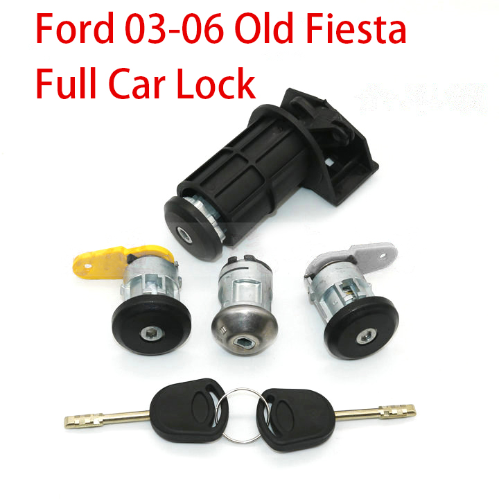 Ford 03-06 old carnival full car lock cylinder door key door lock electric door lock assembly