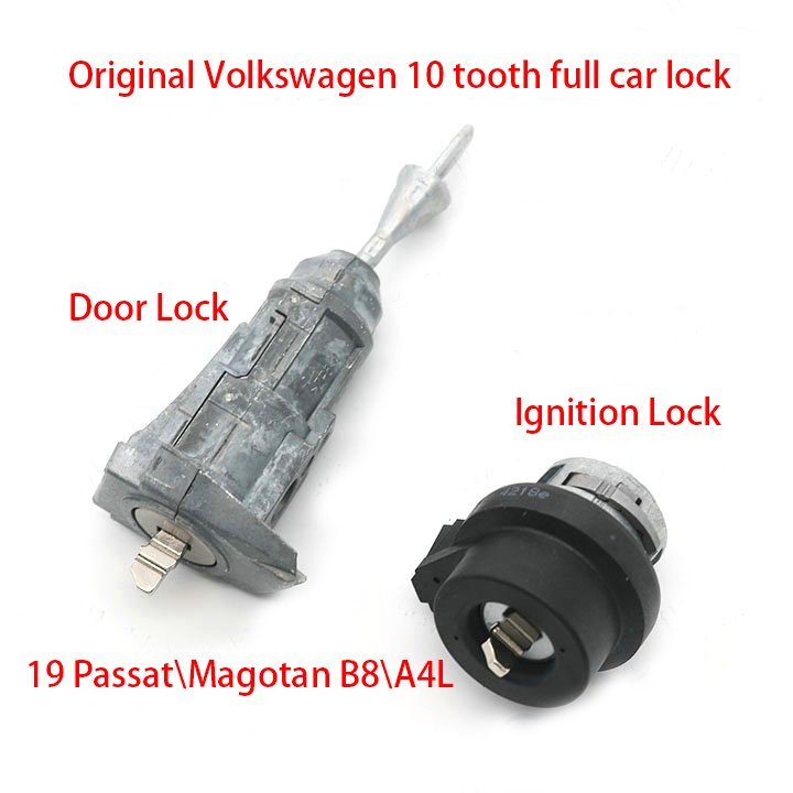 19 Passat full car lock core Magotan B8 smart card ten 10 teeth full car lock ignition lock left door installation lock