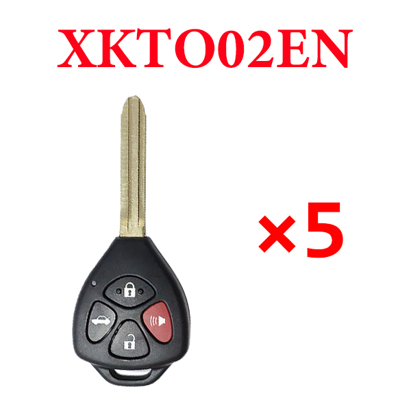 5 Pieces Xhorse VVDI Toyota Universal Remote Control - XKTO02EN
