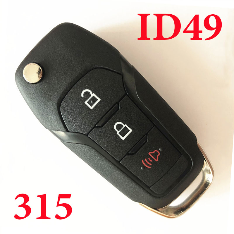 3 Buttons 315 MHz  Flip Remote Key for Ford ID49