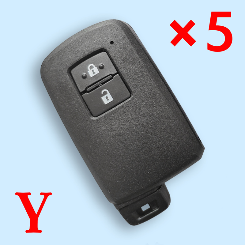 2 Buttons Smart Key Remote Shell for Toyota - 5 pcs