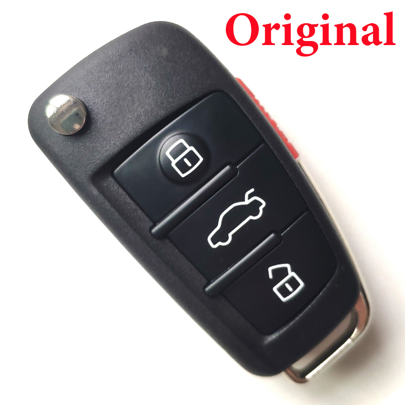 Original 3+1 Buttons 315 MHz Smart Proximity Key for Audi A1 A3 Q3 with MQB48 Chip - 8V0 837 220E 