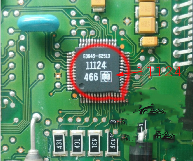 5pcs 11124 automotive consumable Chips IC for Delphi ECU components