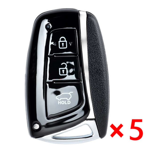 Smart Remote Key Shell 3 Button for Hyundai Santa Fe IX45 - pack of 5 