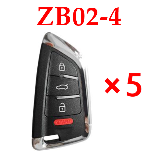 KEYDIY ZB02-4 Smart key BMW Knife style Universal Remote control - 5 pcs