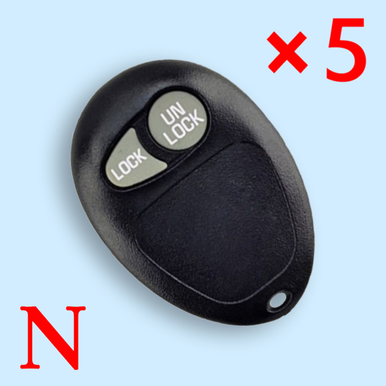Remote Shell 2 Button for Buick - pack of 5 