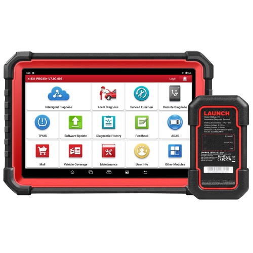 [EU&UK Version] LAUNCH X431 PRO3S+ V5.0 Bi-Directional Scan Tool, 37+ Reset Service, OE-Level Full System Bluetooth Diagnostic Scanner, ECU Coding