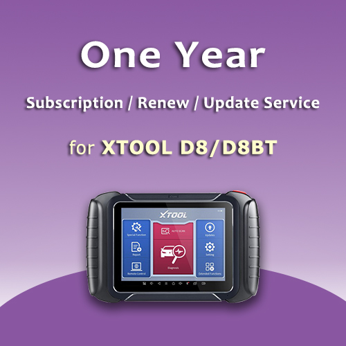 One Year Update Service Subscription for XTOOL D8/D8BT