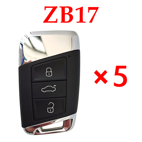 KEYDIY ZB17 Smart key MQB style Universal Remote control - 5 pcs