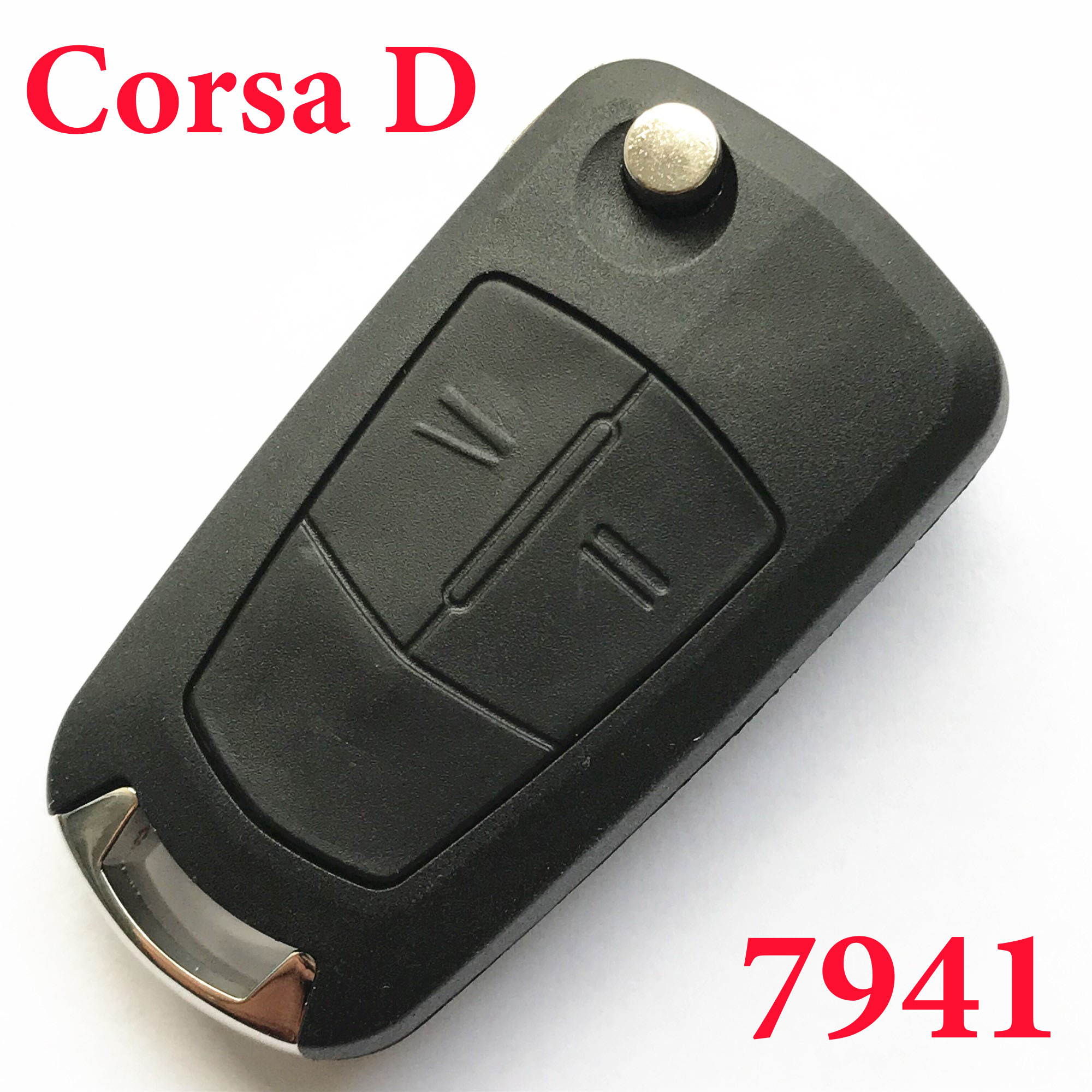 2 Buttons 434 MHz Flip Remote Key for Opel Corsa D Meriva - PCF7941