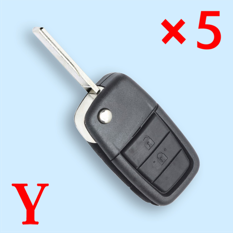 Flip Remote Key Shell Case Fob 2+1 Button for Holden VE COMMODORE Omega Berlina Calais SS SV6 HSV GTS - pack of 5 