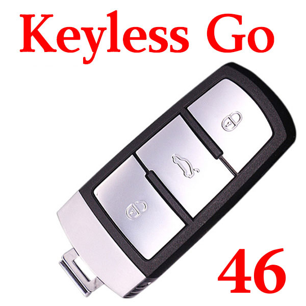 3 Button 433MHz Smart Key for VW Passat CC Magotan - ID46 with Proximity Keyless Go