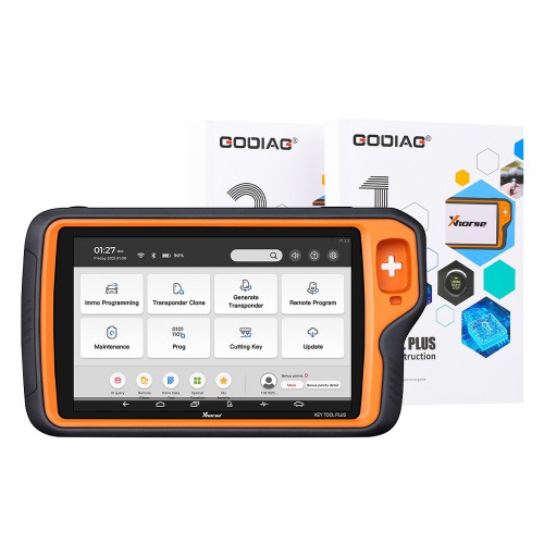 [US/EU/UK Ship] Xhorse VVDI Key Tool Plus Pad All-In-One Automotive wtih GODIAG Practical Instruction 1&2 Two Books
