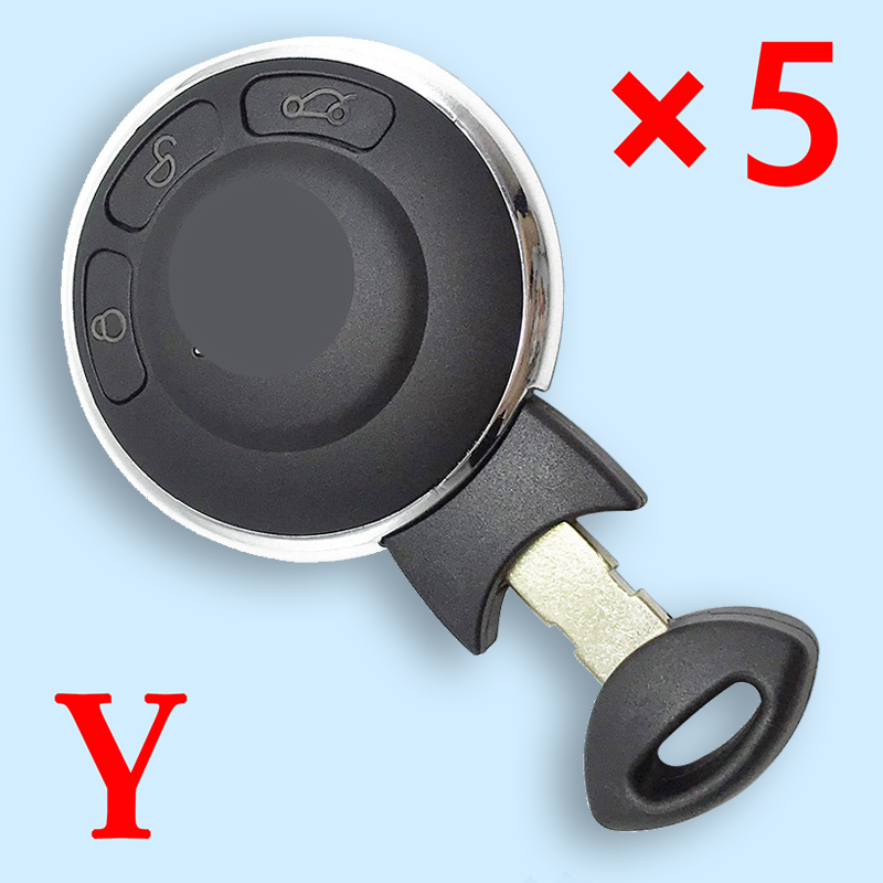 3 buttons Key shell For Mini Cooper 5pcs 