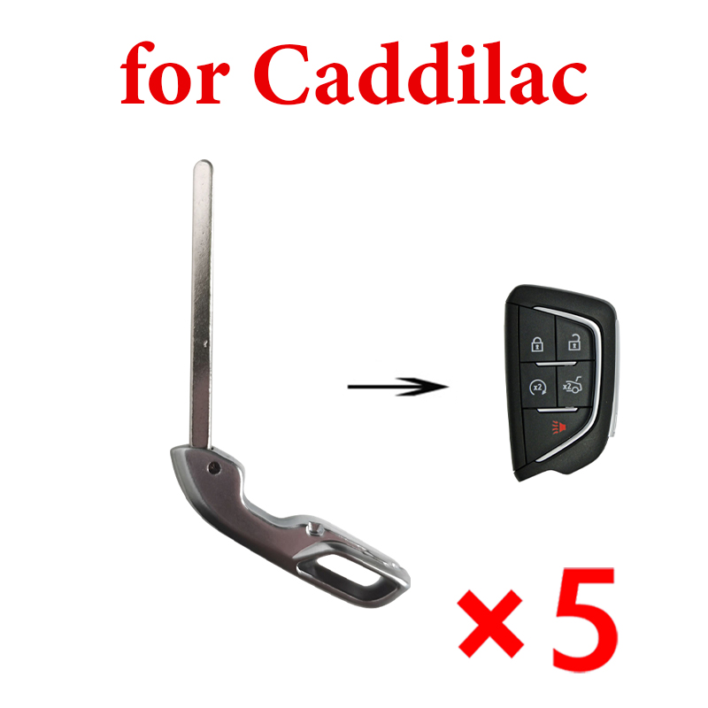 Emergency Smart Key Blade for Caddilac - Pack of 5