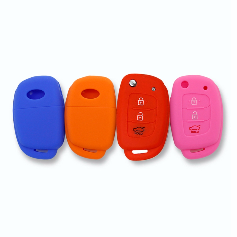 Silicone Protective Key Cover Case For Hyundai - Pack of 5