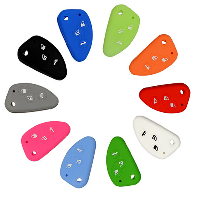 Silicone Cover for 3 Buttons Alfa Romeo Car Keys - 5 Pieces
