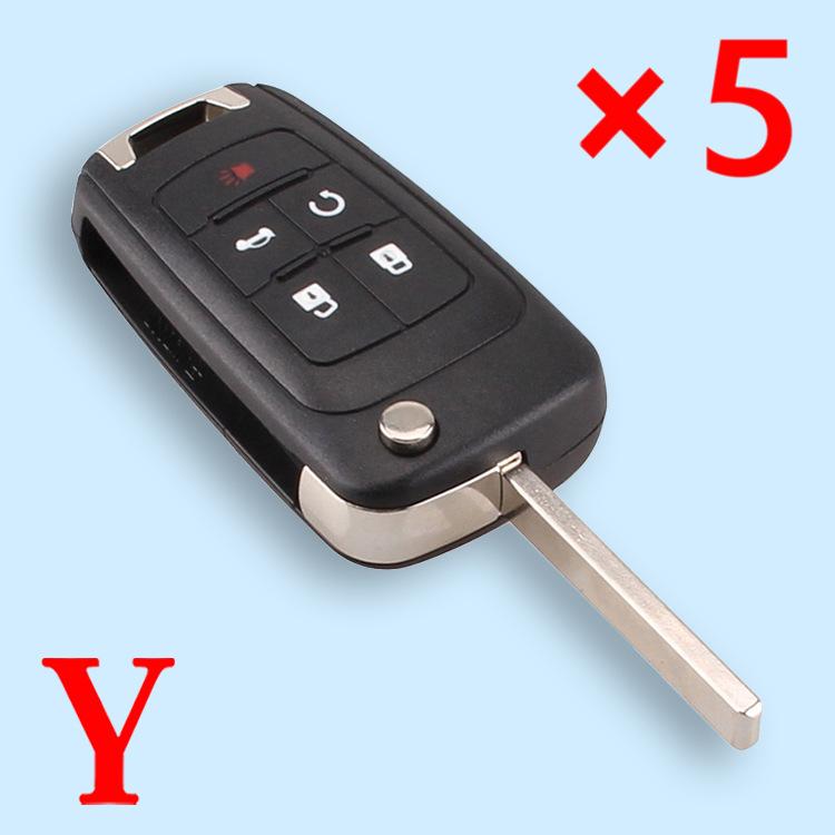5 Button Key Shell for Buick 5pcs